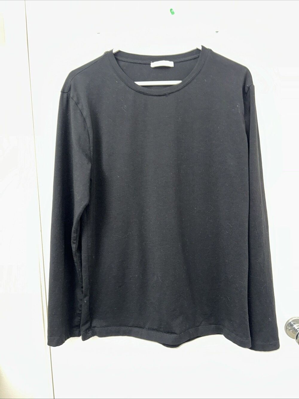 Zara Shirt Womens Medium Black Long Sleeve Cotton Ladies Casual